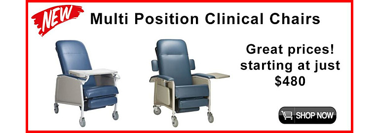 Ultimate Comfort in these NEW Geri Clinical Chair Recliners
