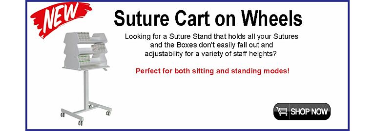 New! TripNT Suture Cart on Wheels – Organized, Mobile, and Efficient!