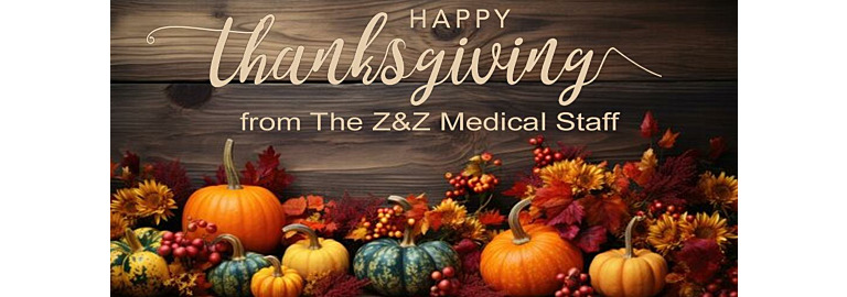 Happy Thanksgiving from Our Z&Z Family to Yours