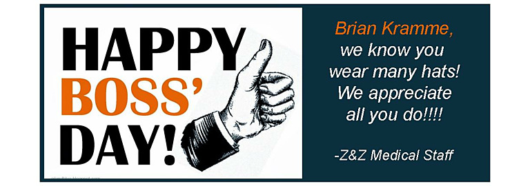 Celebrating National Boss Day: A Tribute to Brian Kramme, President of Z&Z Medical