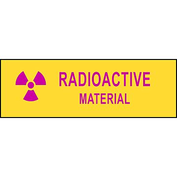 Radioactive Material Warning Tape - 180 ft roll