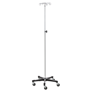 Blickman 4 Hook Heavy Duty IV Stand with Tru-Loc (5 Legs)