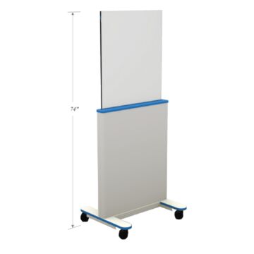 Adjust-a-Height Mobile Radiation Protection Barrier