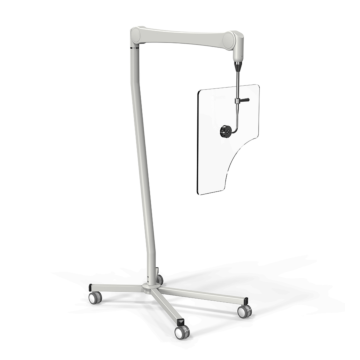 Mobile Adjustable Over-Table Lead Barrier with Contoured Cutout