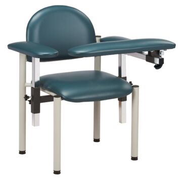 Standard Blood Drawing Phlebotomy Chair with Padded Flip Up Arm