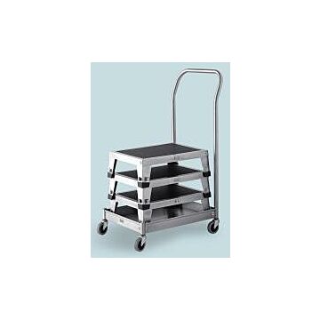 Stainless Steel Stackable Medical Step Stool with Dolly