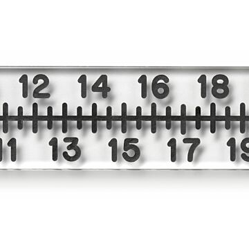 Radiopaque X-Ray Lead Ruler (Acrylic)