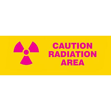 Caution Radiation Area Sign