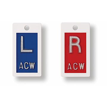 1/2" Plastic X-Ray Lead Marker Set - Initials Optional