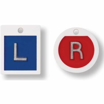 Plastic X-Ray Markers - Square "L" & Round "R"