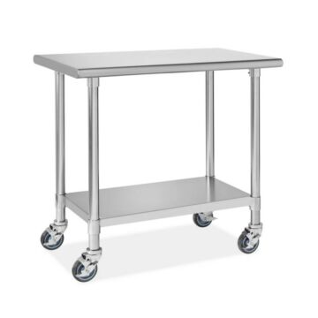 Standard Mobile Stainless-Steel Instrument Procedure Table