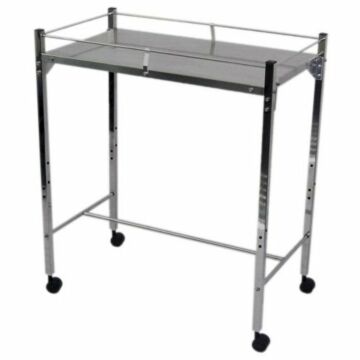 MRI Non-Magnetic Stainless Steel Table with Top Guard Rail 