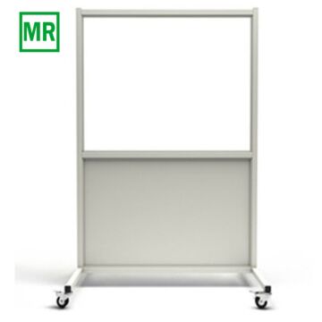 MRI-Safe Mobile Leaded Barrier with 36x48 inch Window