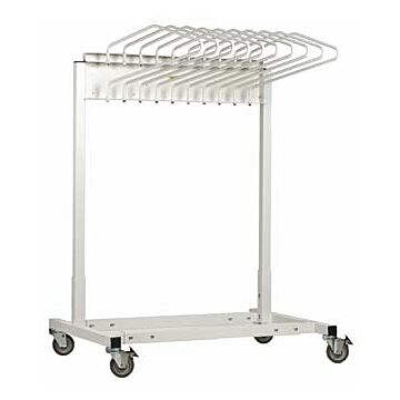 Mobile Lead Apron Rack with 10 Arms