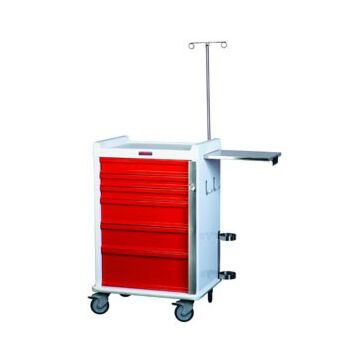 MRI-Conditional Six Drawer Emergency Cart Breakaway Lock Specialty Package