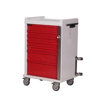 MRI-Conditional Seven Drawer Emergency Cart Standard Package