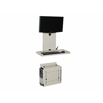 Ultra Flat Wall Mount Computer Station