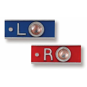 5/8" Horizontal Position Indicator X-Ray Lead Marker Set - Initials Optional