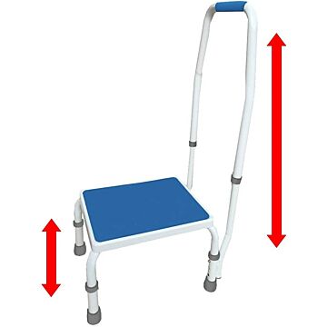 Adjusta-Step Height Adjustable Step Stool with Handle