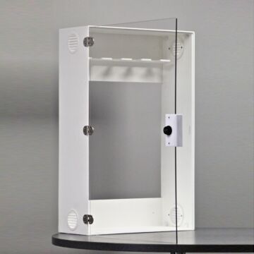 New and Improved: Mount-Over Ultrasound Transducer Probe Storage Cabinet with Combi-Cam Lock