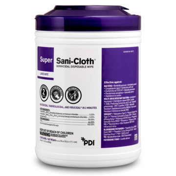 PDI SUPER SANI-CLOTH® GERMICIDAL DISPOSABLE WIPE Large Canister