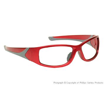 Model 808 Wraparound Lead Glasses - Red