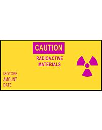 Caution Radioactive Materials Tape - 180 ft roll