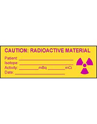 Caution Radioactive Material Label - 320 per roll