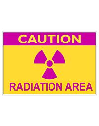 Caution Radiation Area Sign