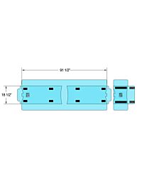 Canon / Toshiba Slicker (Cover Only)-Covers Table Pad Measuring 91 1/2" Long and 18 1/2" Wide