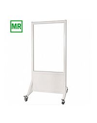 MRI-Safe Mobile Leaded Barrier with 30x48 inch Window