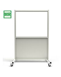 MRI-Safe Mobile Leaded Barrier with 36x48 inch Window