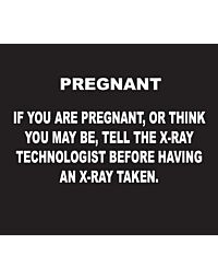 X-Ray Pregnancy Sign, English, Black