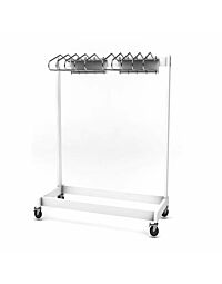 Garment Style Mobile 10 Arm Apron Rack