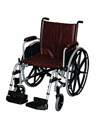 Non-Ferromagnetic 22" Aluminum MRI Wheelchair, Detachable Footrests