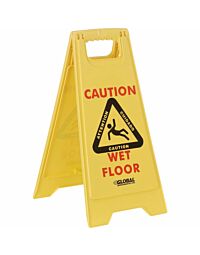 2 Sided Multi-Lingual Caution Floor Sign