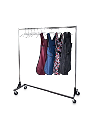 Z Base Mobile Apron Rack