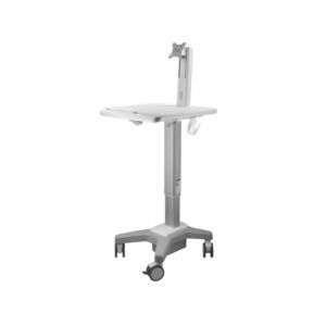 Light Pedestal Medical Cart with Monitor Mount